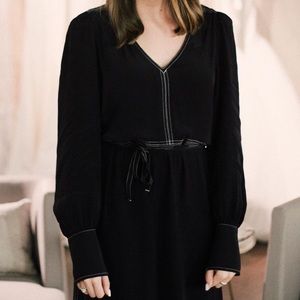 Something Navy Nordstrom Black Midi Dress